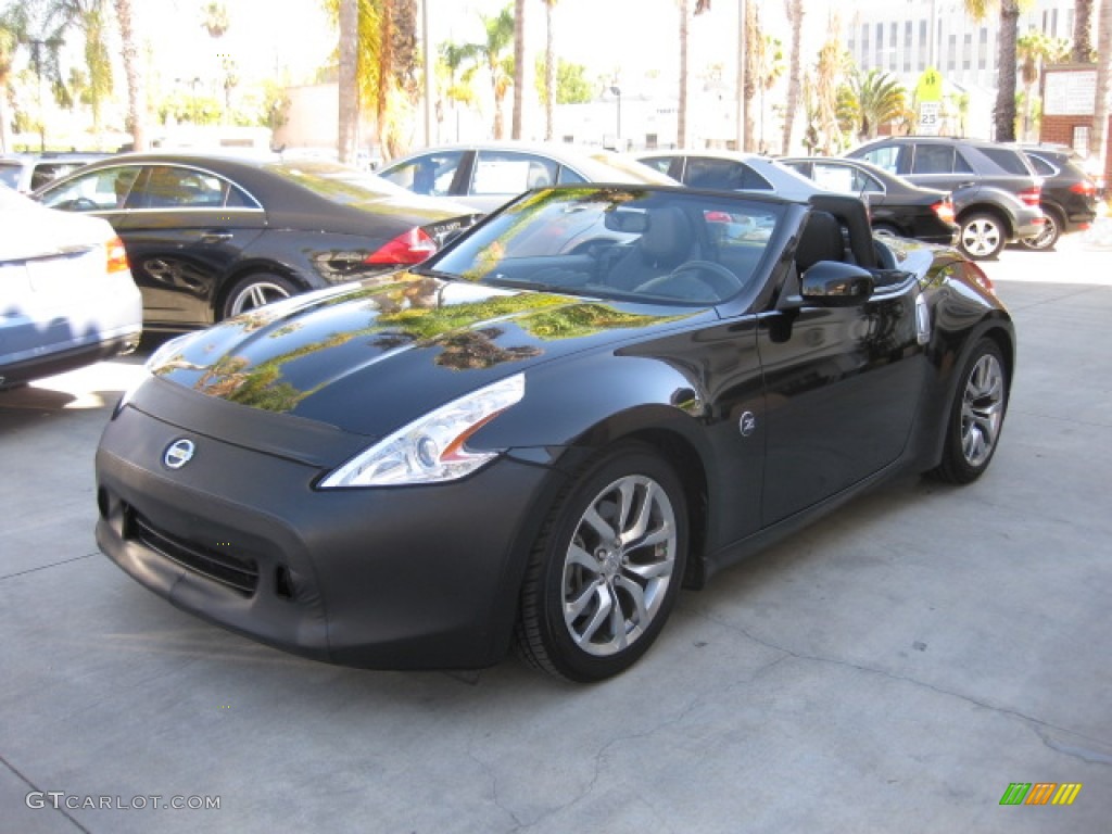 2010 370Z Touring Roadster - Magnetic Black / Black Leather photo #22