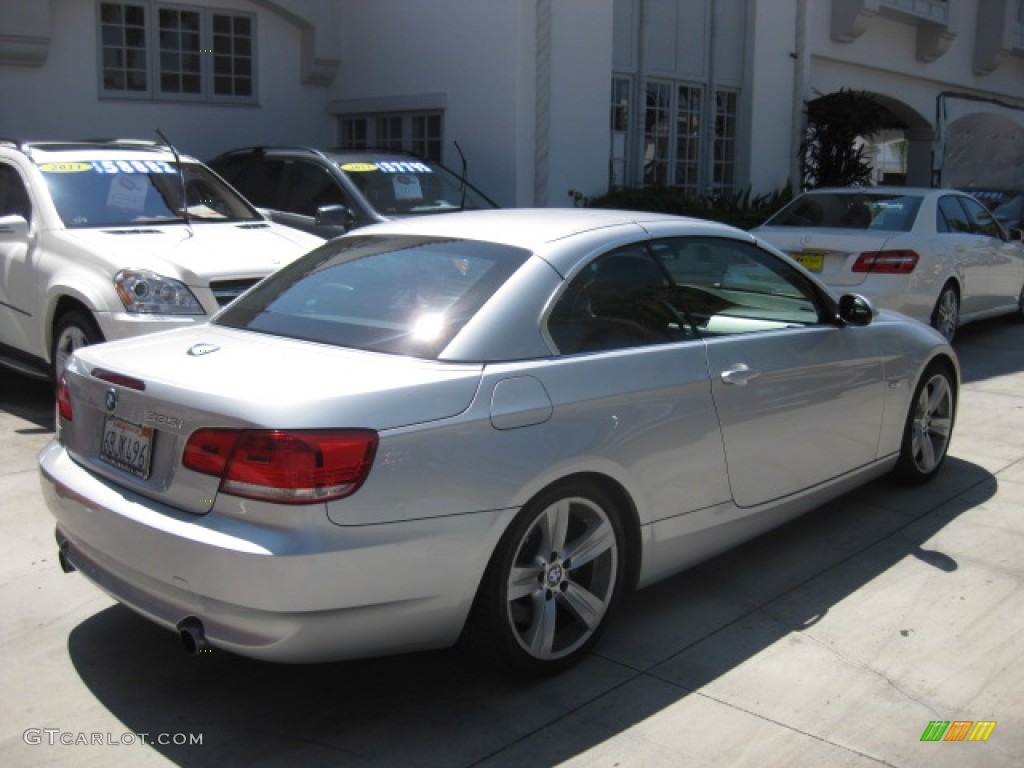 2007 3 Series 335i Convertible - Titanium Silver Metallic / Black photo #2