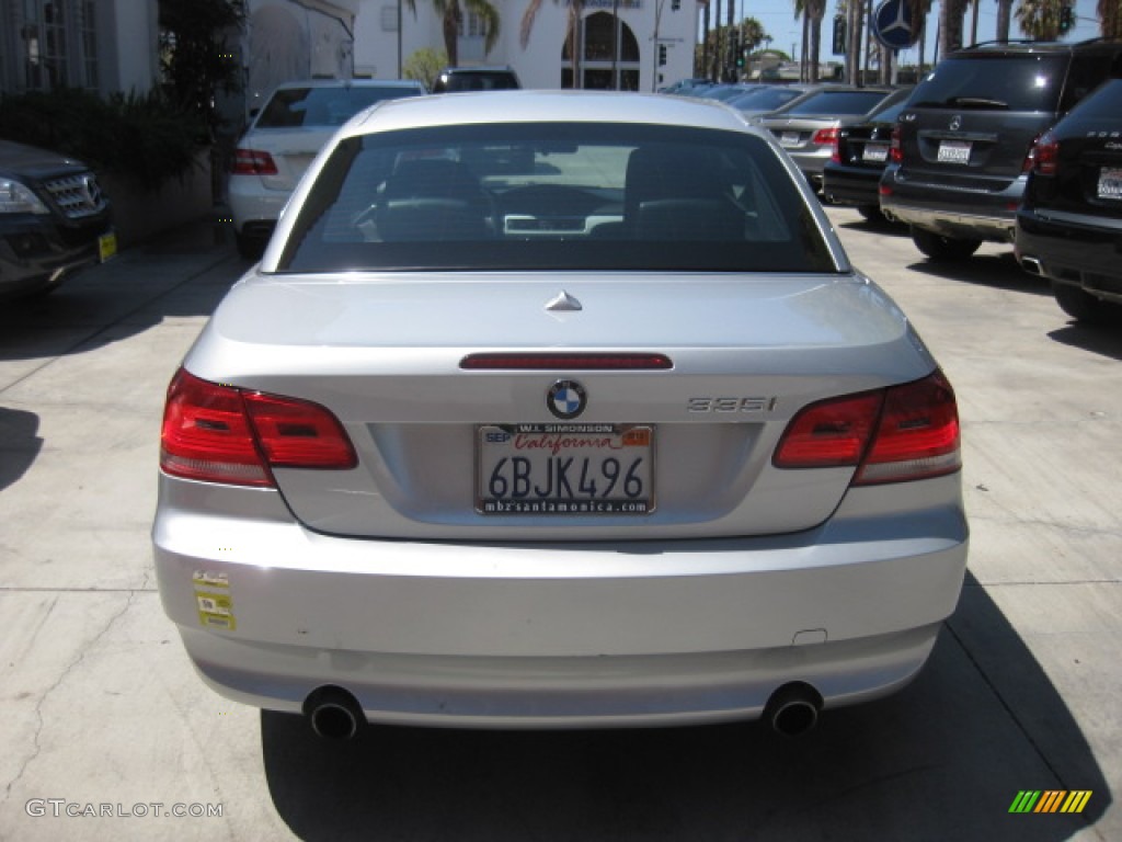 2007 3 Series 335i Convertible - Titanium Silver Metallic / Black photo #3