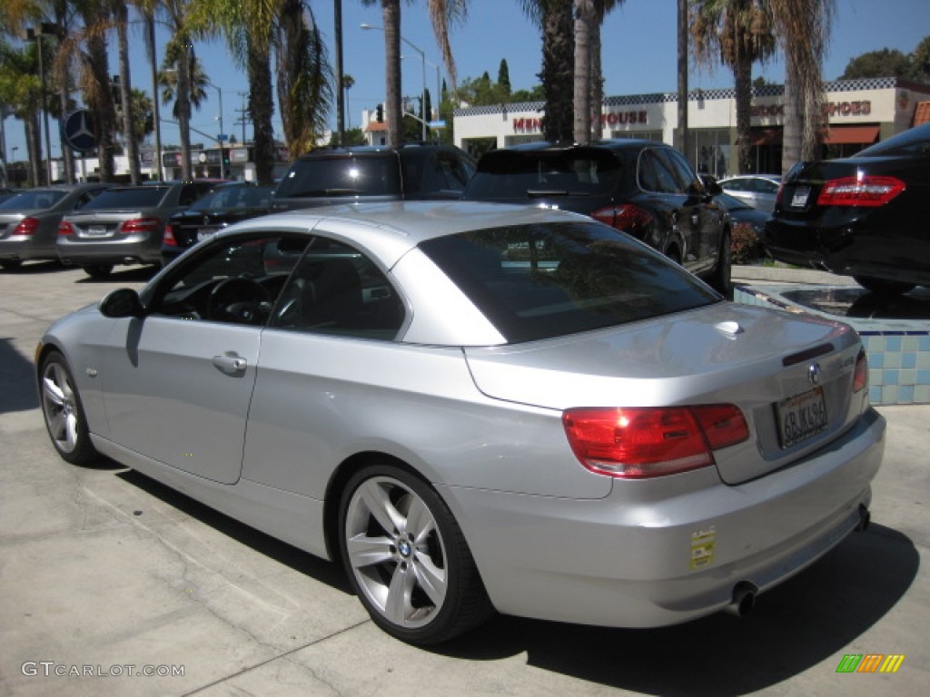 2007 3 Series 335i Convertible - Titanium Silver Metallic / Black photo #4