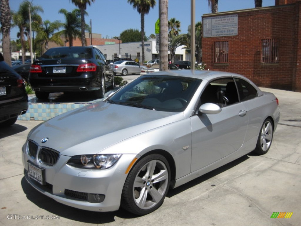 2007 3 Series 335i Convertible - Titanium Silver Metallic / Black photo #5