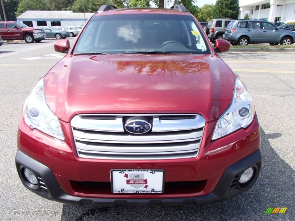 2013 Outback 2.5i Premium - Venetian Red Pearl / Black photo #2