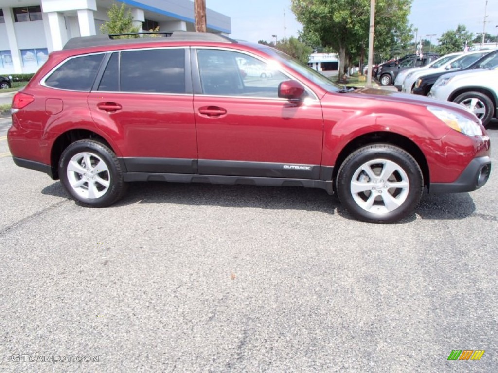 2013 Outback 2.5i Premium - Venetian Red Pearl / Black photo #4