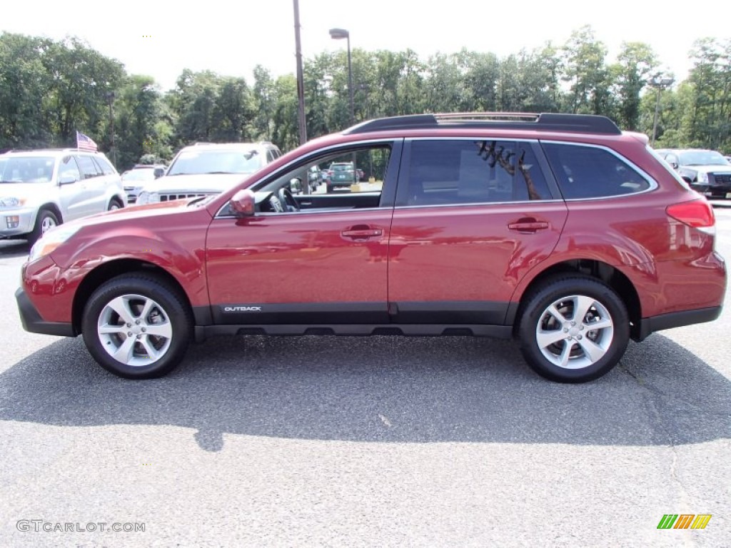 2013 Outback 2.5i Premium - Venetian Red Pearl / Black photo #6