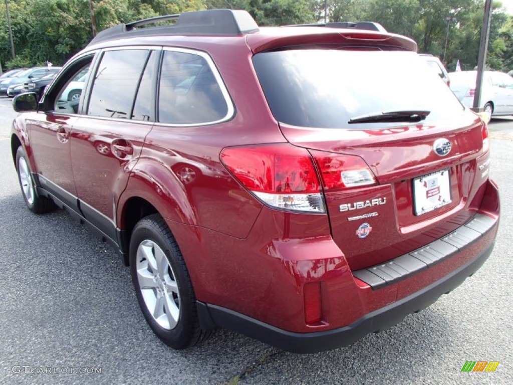 2013 Outback 2.5i Premium - Venetian Red Pearl / Black photo #9