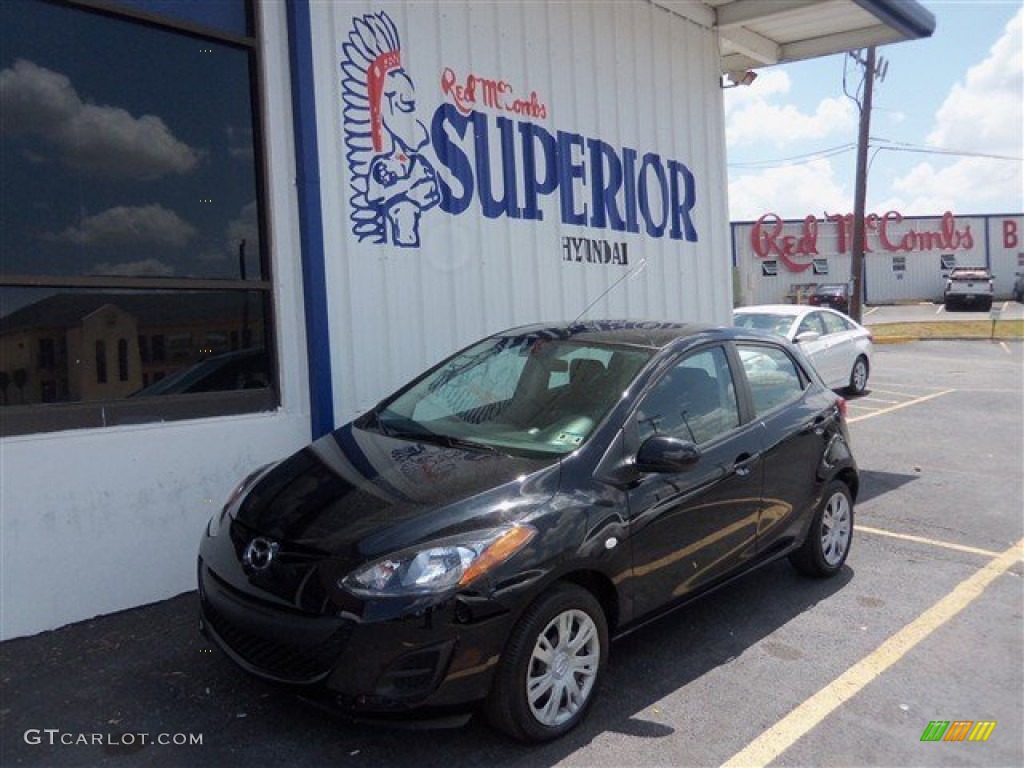 Brilliant Black Mazda MAZDA2