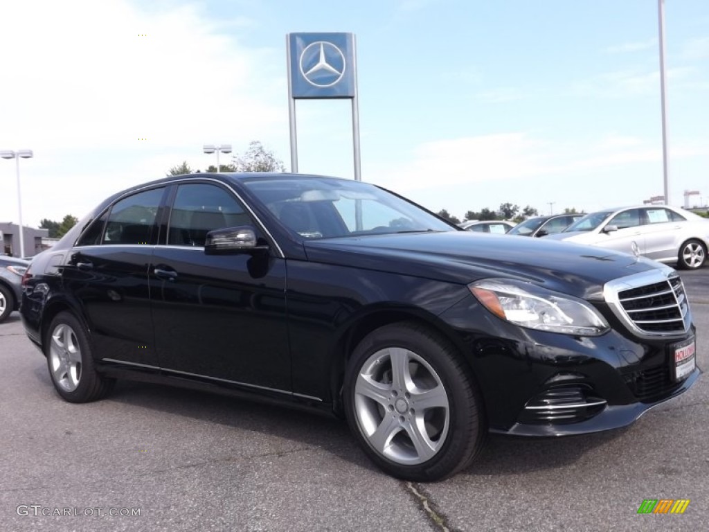 2014 E 350 4Matic Sedan - Black / Black photo #3