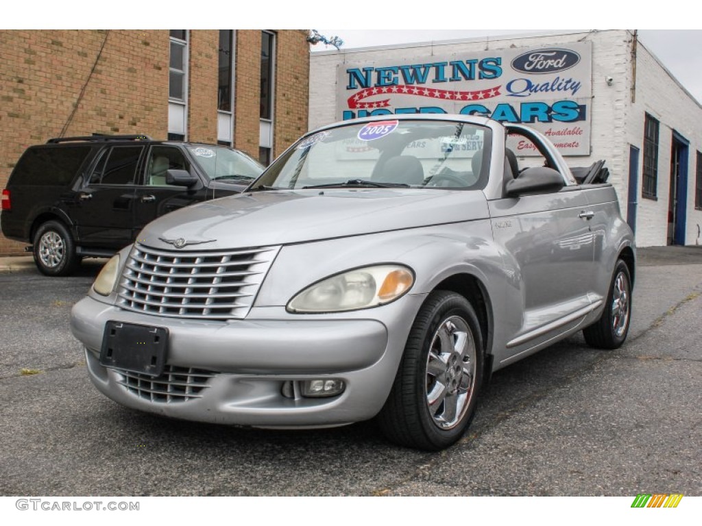 2005 PT Cruiser Touring Turbo Convertible - Bright Silver Metallic / Dark Slate Gray photo #1