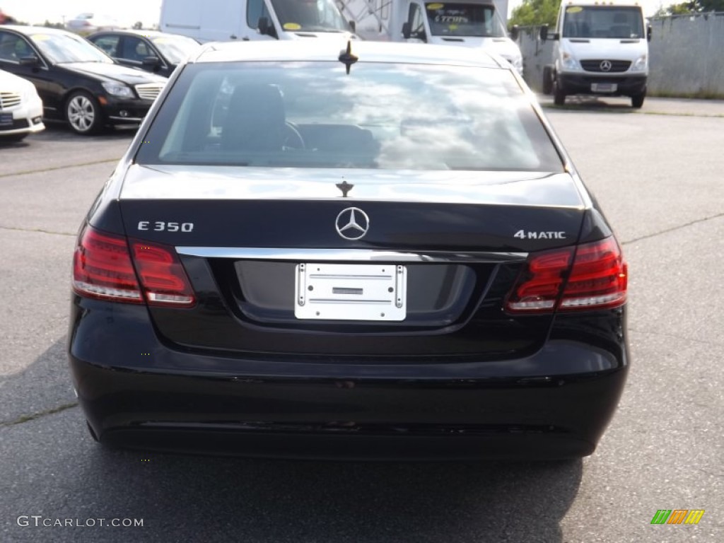 2014 E 350 4Matic Sedan - Black / Black photo #4