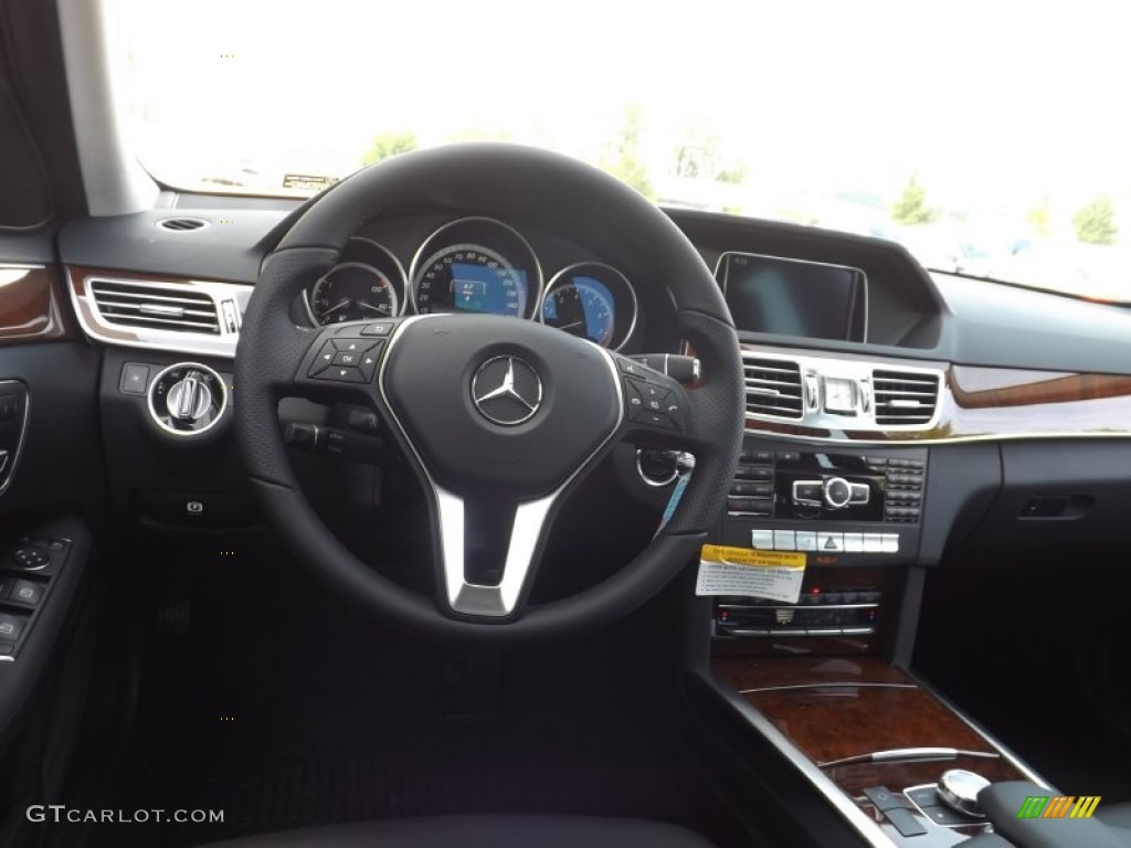 2014 E 350 4Matic Sedan - Black / Black photo #6