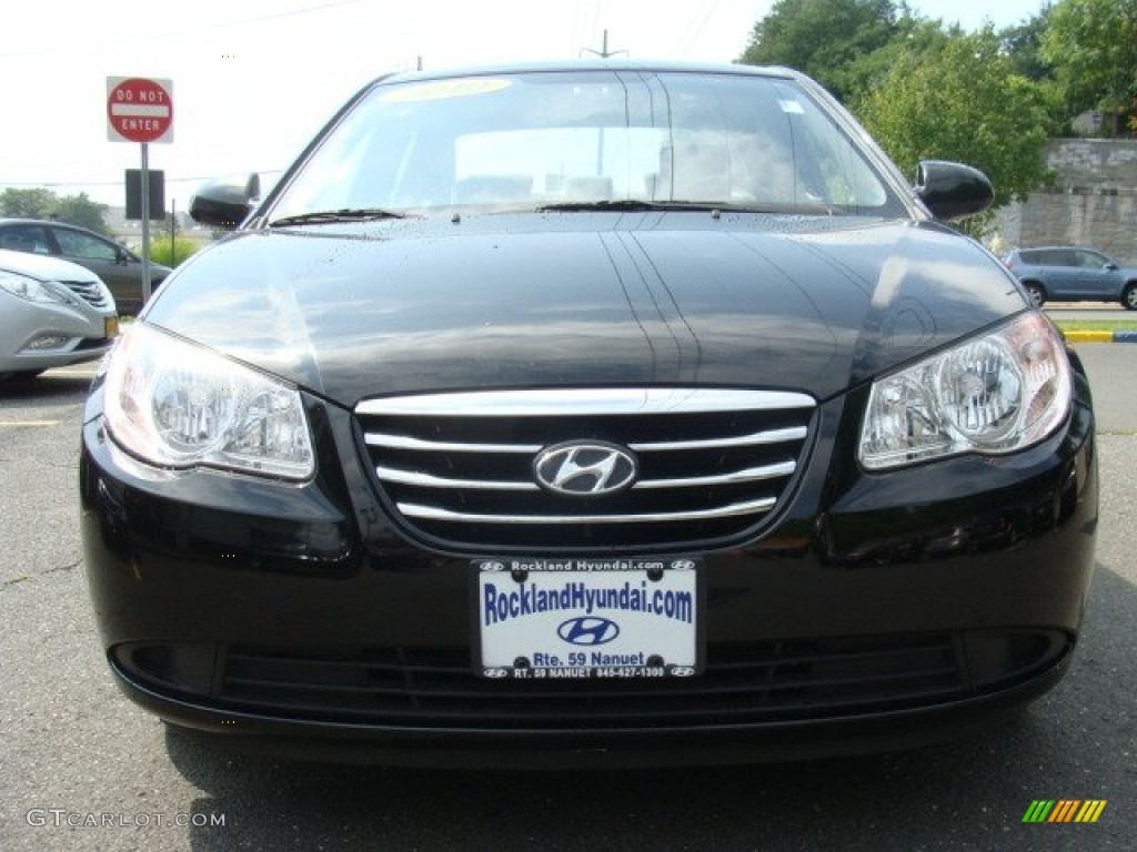 2010 Elantra Blue - Ebony Black / Gray photo #2