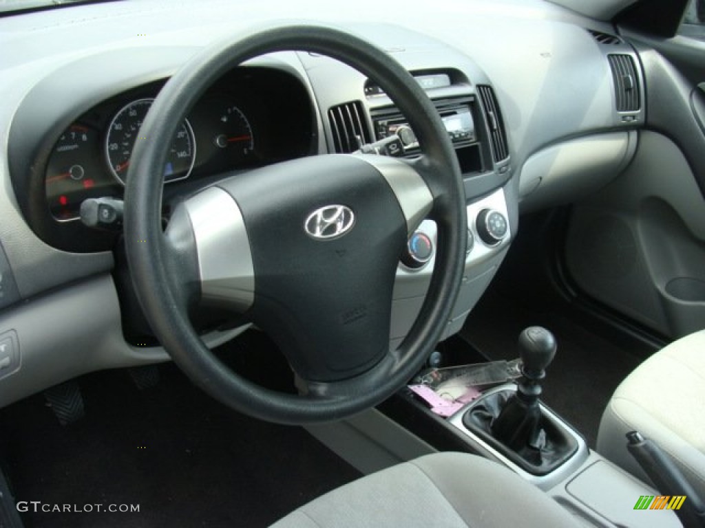 2010 Elantra Blue - Ebony Black / Gray photo #9