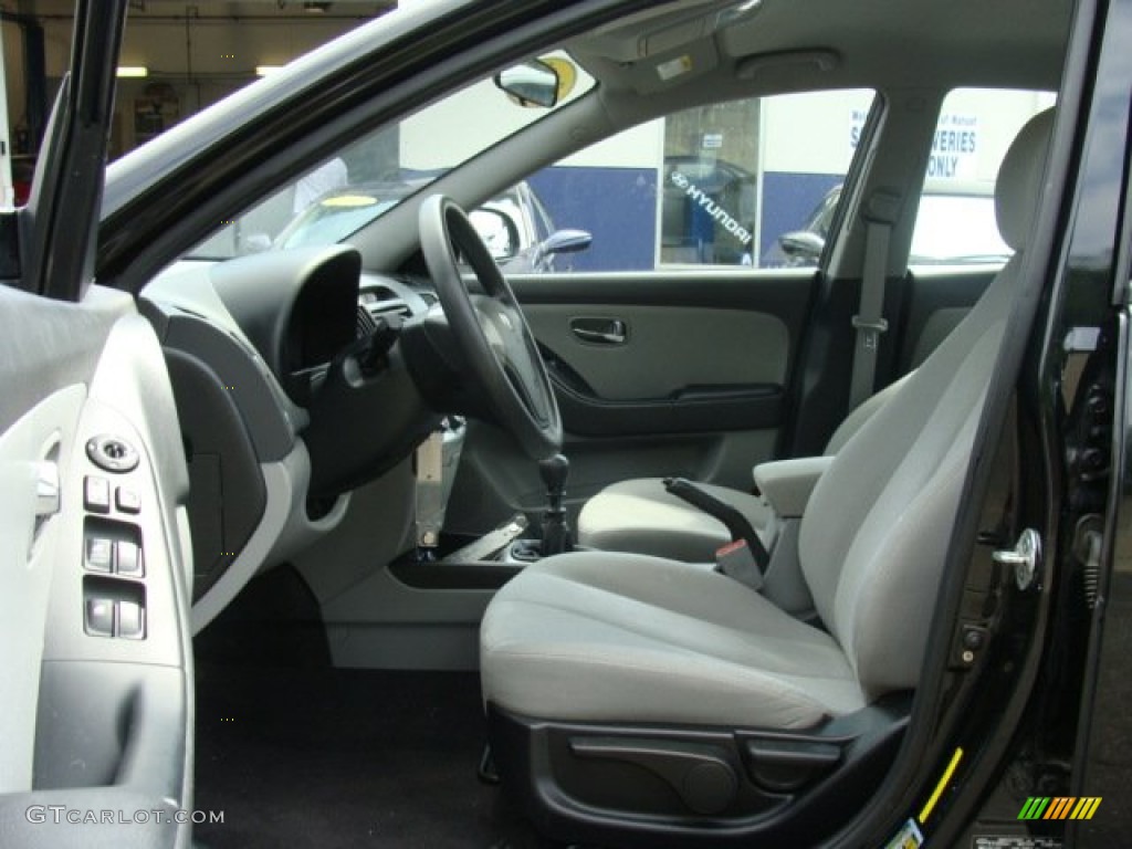2010 Elantra Blue - Ebony Black / Gray photo #10