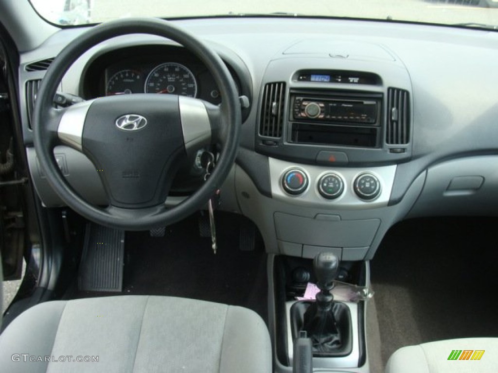 2010 Elantra Blue - Ebony Black / Gray photo #11