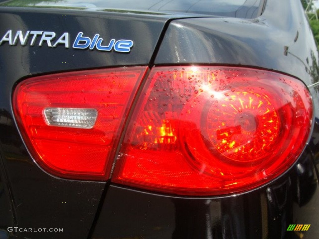 2010 Elantra Blue - Ebony Black / Gray photo #20