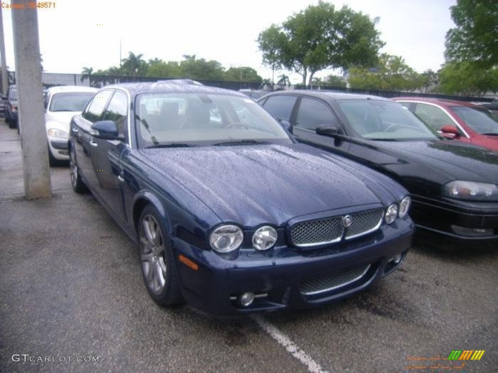 2008 XJ XJ8 L - Indigo Blue Metallic / Champagne/Mocha photo #1