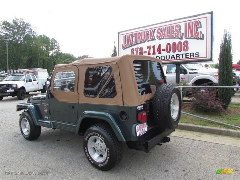 1999 Wrangler Sahara 4x4 - Forest Green Pearlcoat / Camel photo #5