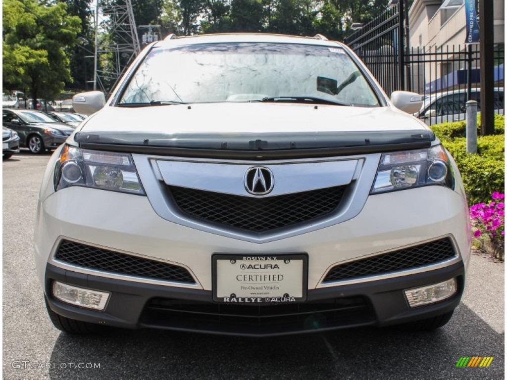 2011 MDX Technology - Aspen White Pearl / Taupe photo #2