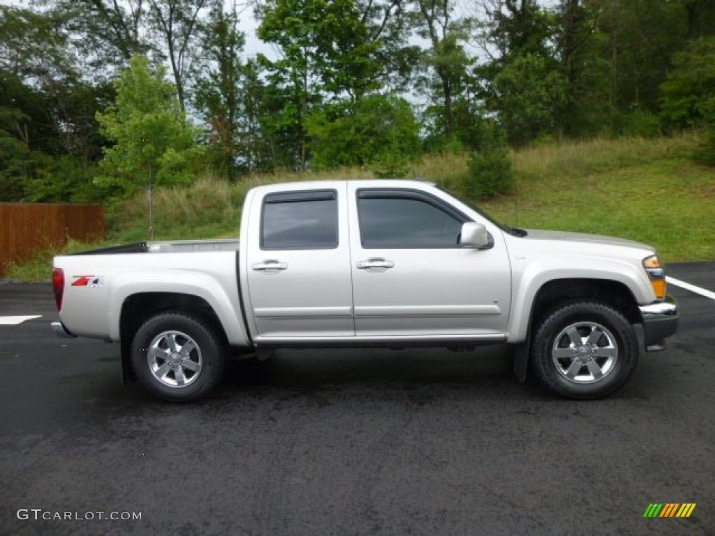 Silver Birch Metallic 2009 Chevrolet Colorado Z71 Crew Cab 4x4 Exterior Photo #85142621