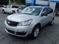 2014 Silver Ice Metallic Chevrolet Traverse LS AWD  photo #4