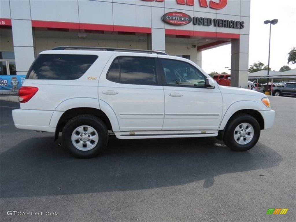 2005 Sequoia SR5 - Natural White / Light Charcoal photo #8