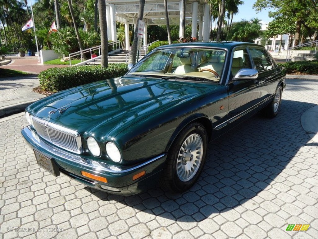 British Racing Green Jaguar XJ