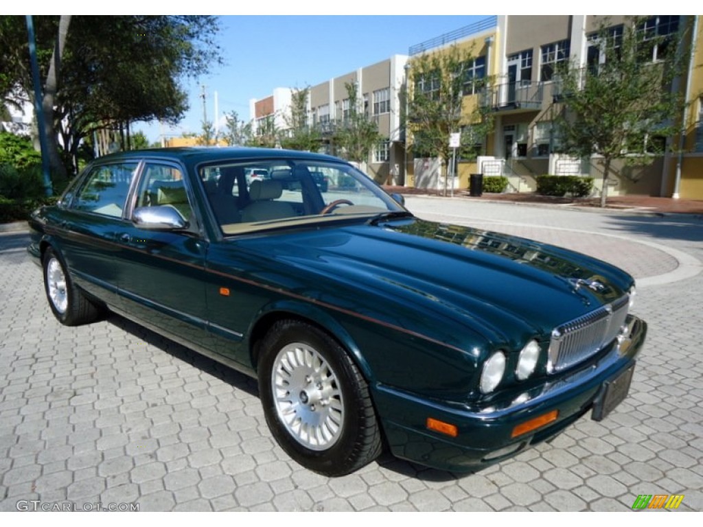 1996 XJ Vanden Plas - British Racing Green / Ivory photo #12