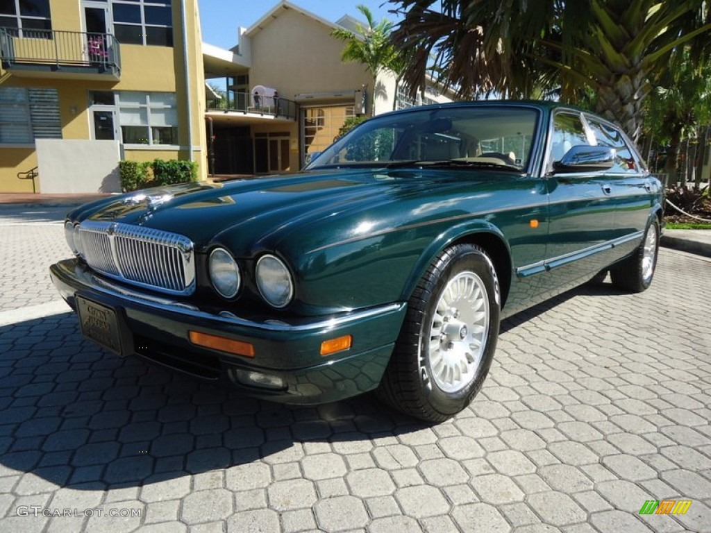 1996 XJ Vanden Plas - British Racing Green / Ivory photo #35