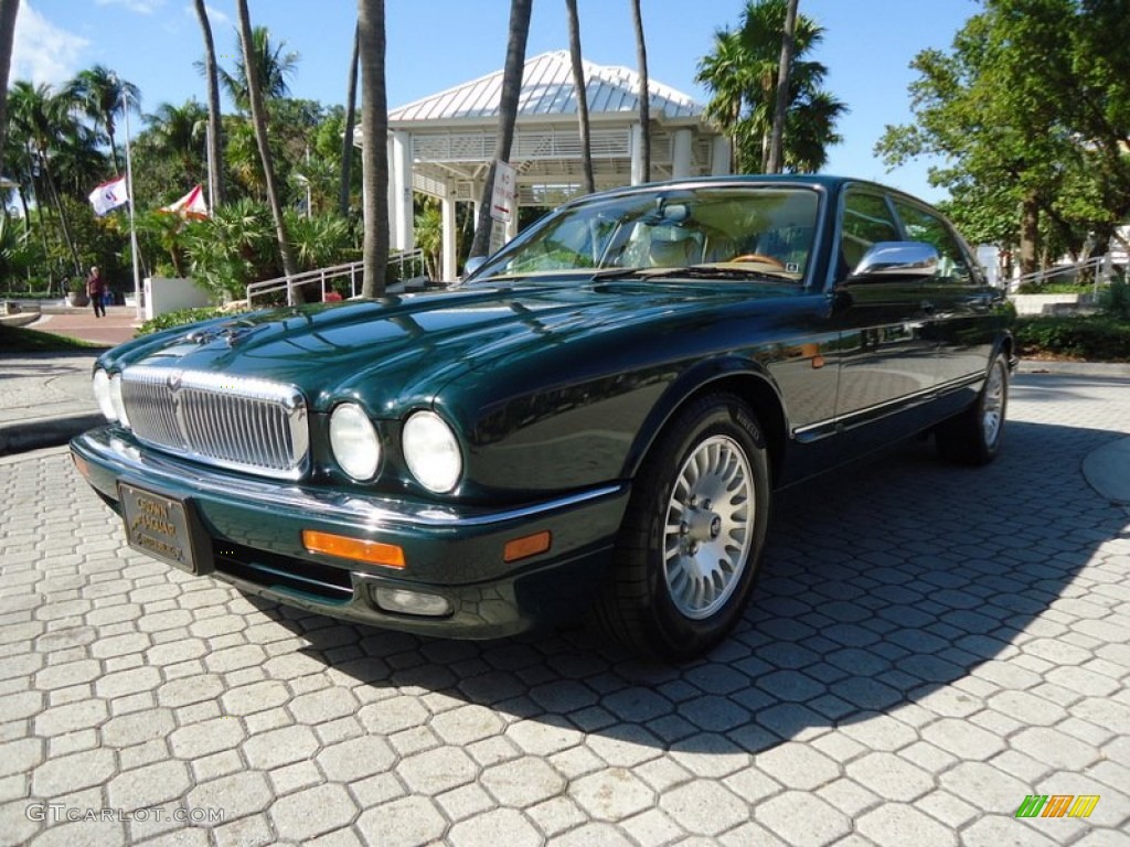 1996 XJ Vanden Plas - British Racing Green / Ivory photo #37