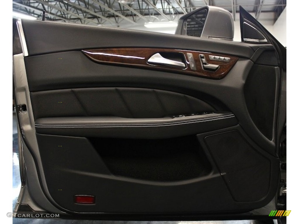 2012 Mercedes-Benz CLS 550 Coupe Black Door Panel Photo #85146275