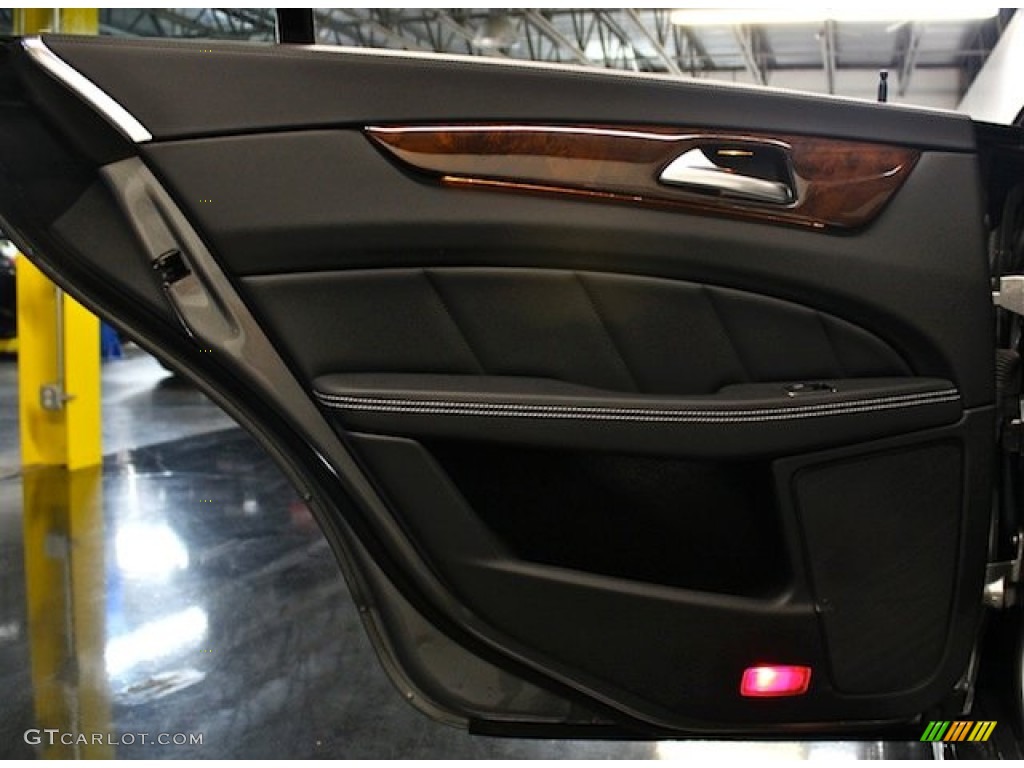 2012 Mercedes-Benz CLS 550 Coupe Black Door Panel Photo #85146681
