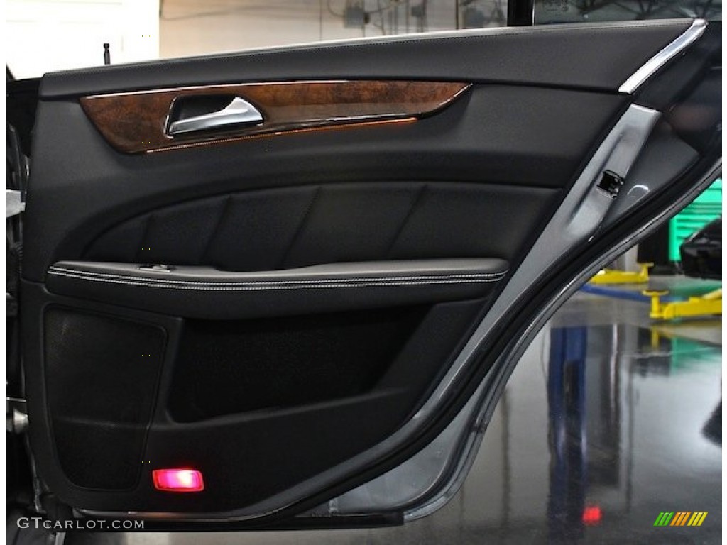 2012 Mercedes-Benz CLS 550 Coupe Black Door Panel Photo #85146698