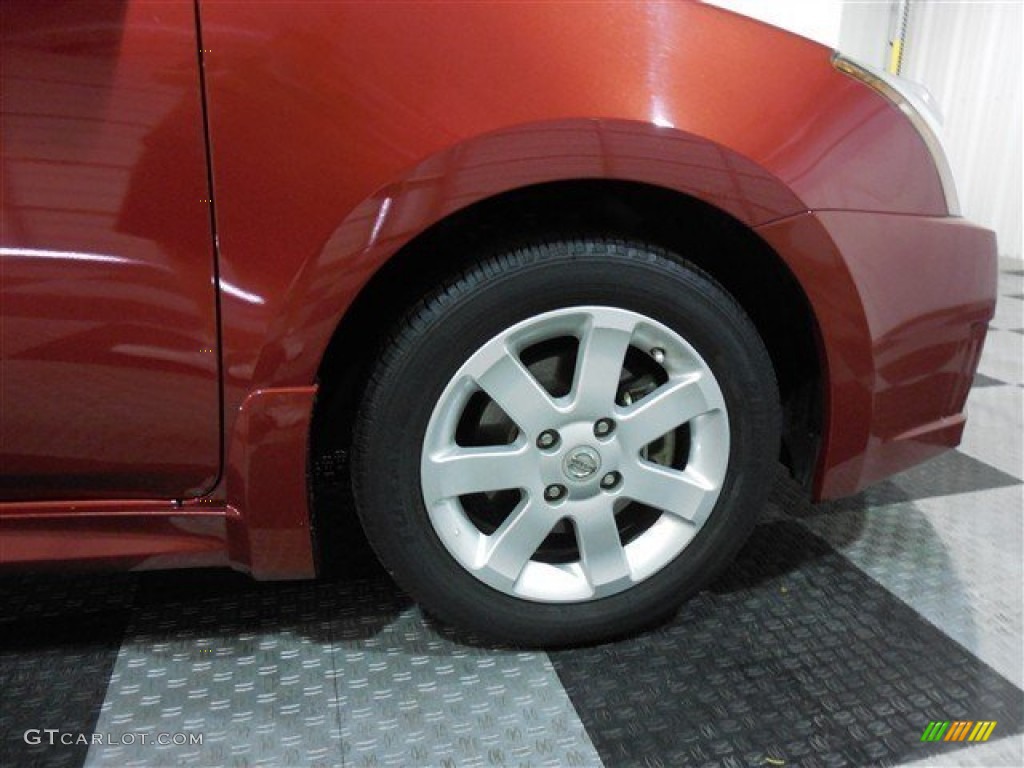 2010 Sentra 2.0 SR - Red Brick Metallic / Charcoal photo #8