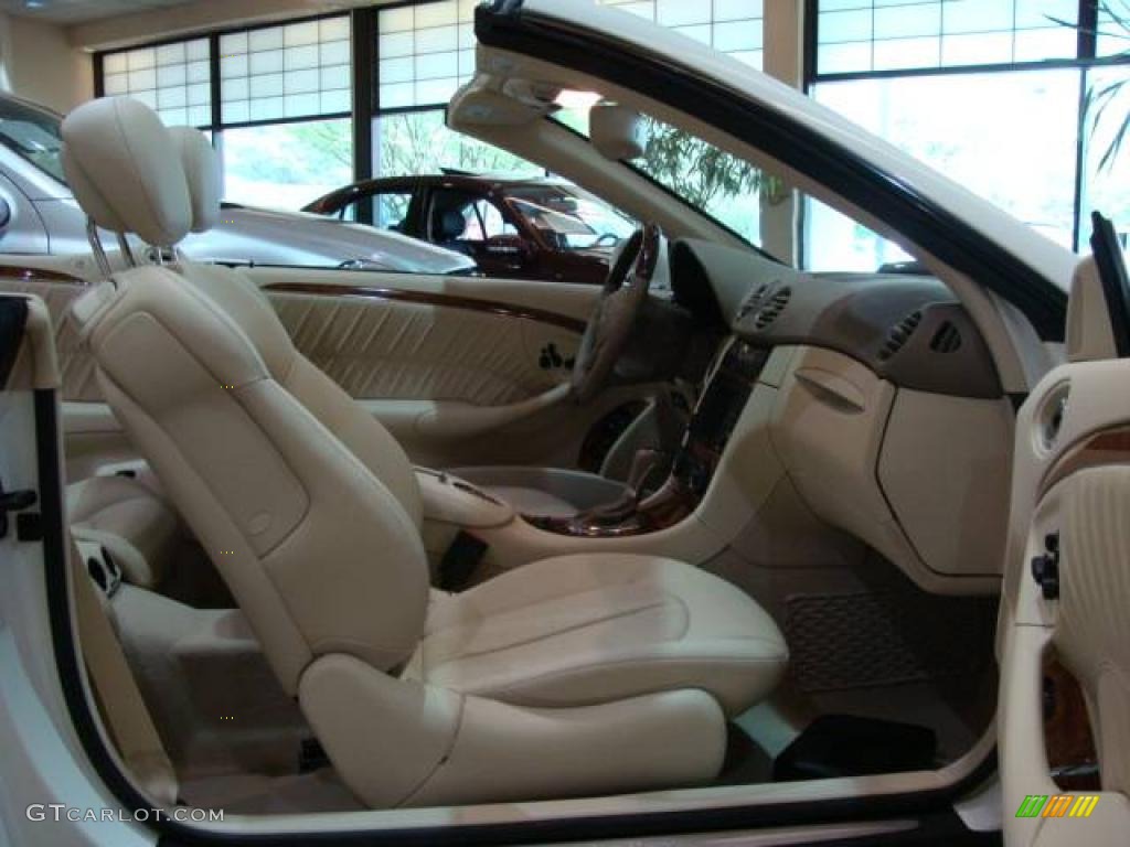 2008 CLK 350 Cabriolet - Arctic White / Stone photo #9