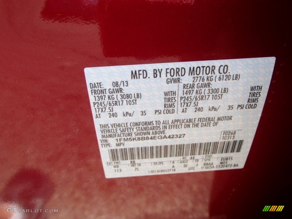 2014 Explorer 4WD - Ruby Red / Medium Light Stone photo #20