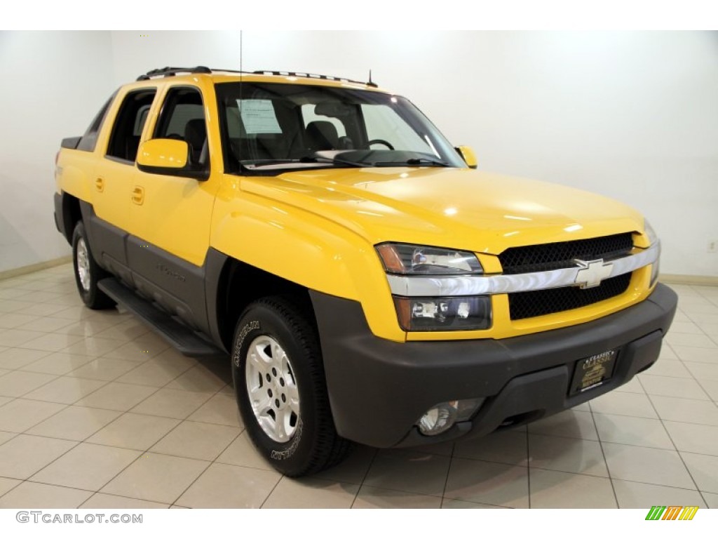 2003 Avalanche 1500 4x4 - Yellow / Dark Charcoal photo #1