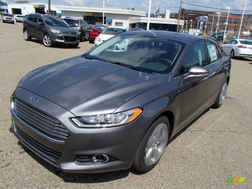 Sterling Gray 2014 Ford Fusion SE EcoBoost Exterior Photo #85149752