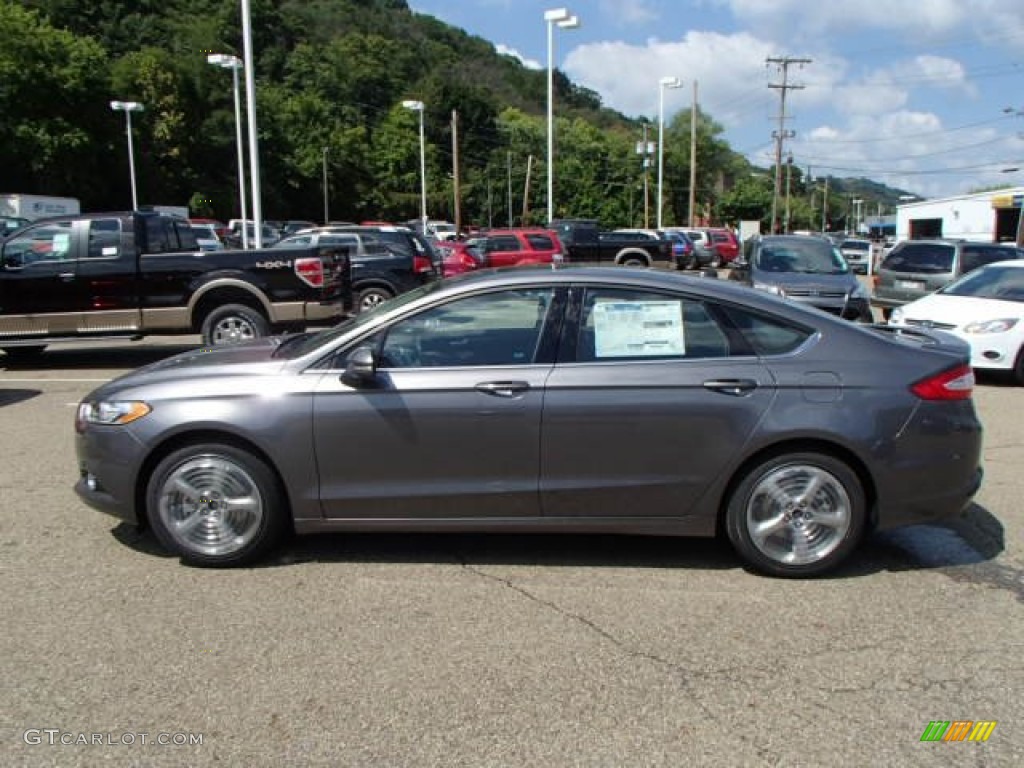Sterling Gray 2014 Ford Fusion SE EcoBoost Exterior Photo #85149779