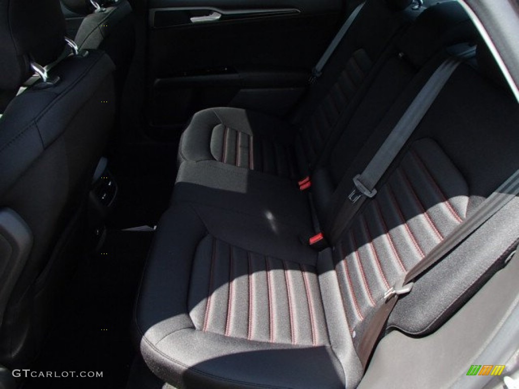 2014 Ford Fusion SE EcoBoost Rear Seat Photo #85149899