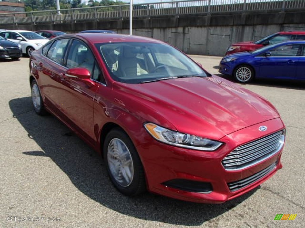 Ruby Red 2014 Ford Fusion SE Exterior Photo #85150121