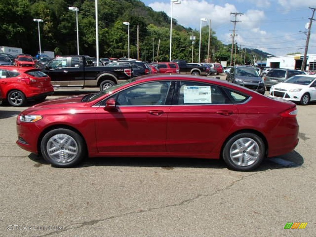 Ruby Red 2014 Ford Fusion SE Exterior Photo #85150178