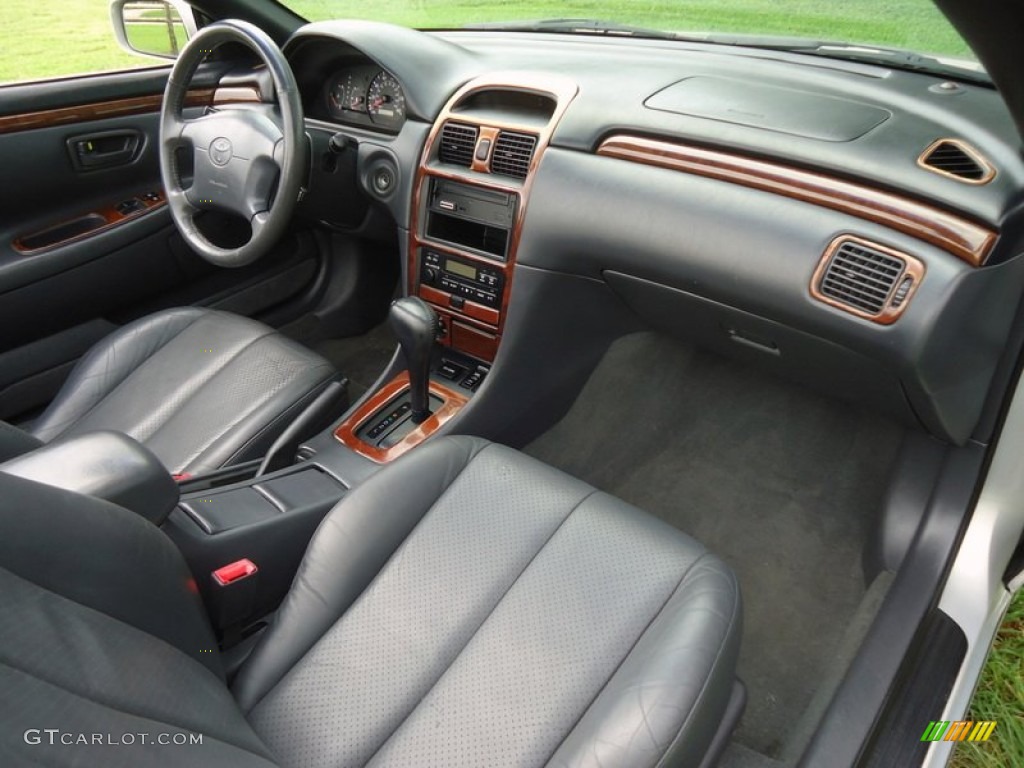2001 Toyota Solara SLE V6 Convertible Charcoal Dashboard Photo #85150961