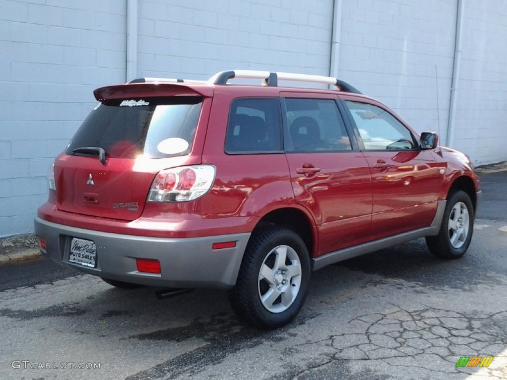 2003 Outlander XLS 4WD - Phoenix Red / Charcoal photo #4