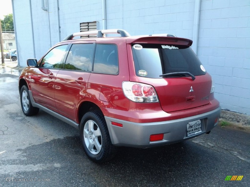 2003 Outlander XLS 4WD - Phoenix Red / Charcoal photo #6