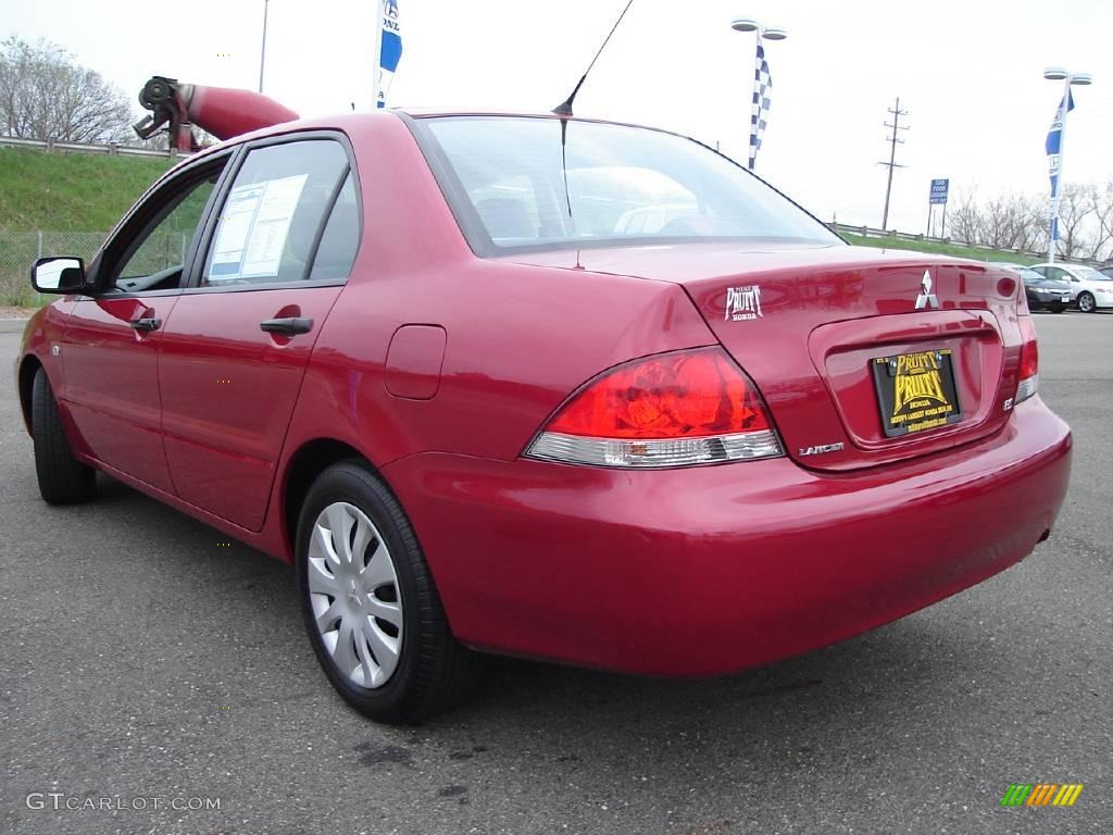 2007 Lancer ES - Rio Red Pearl / Gray photo #3