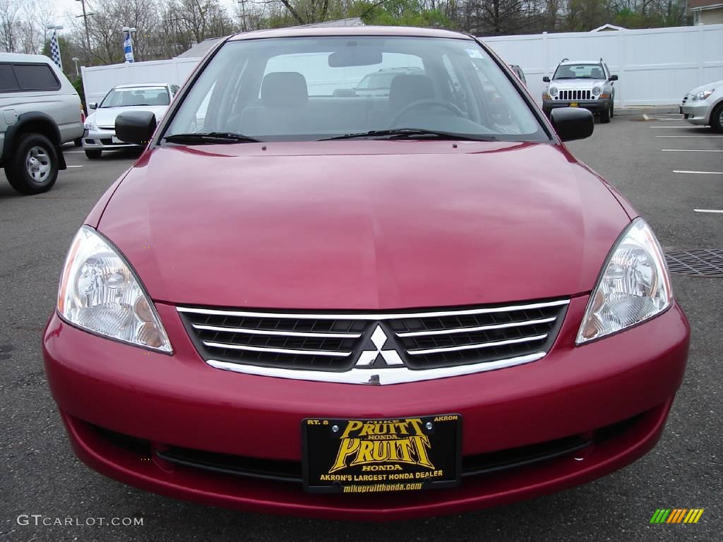 2007 Lancer ES - Rio Red Pearl / Gray photo #8