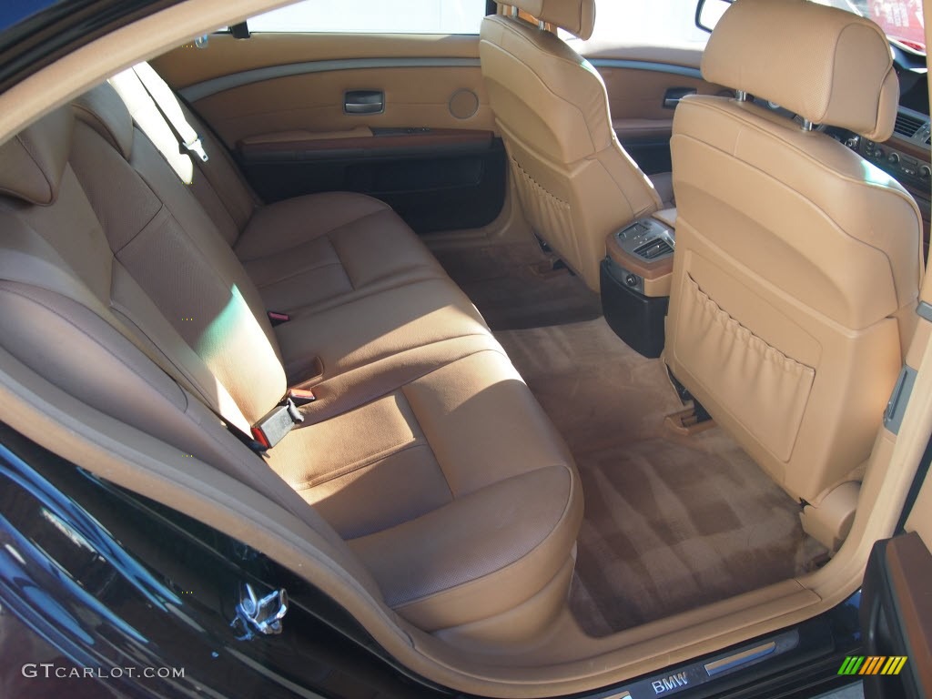 2005 7 Series 745Li Sedan - Jet Black / Black/Natural Brown photo #5