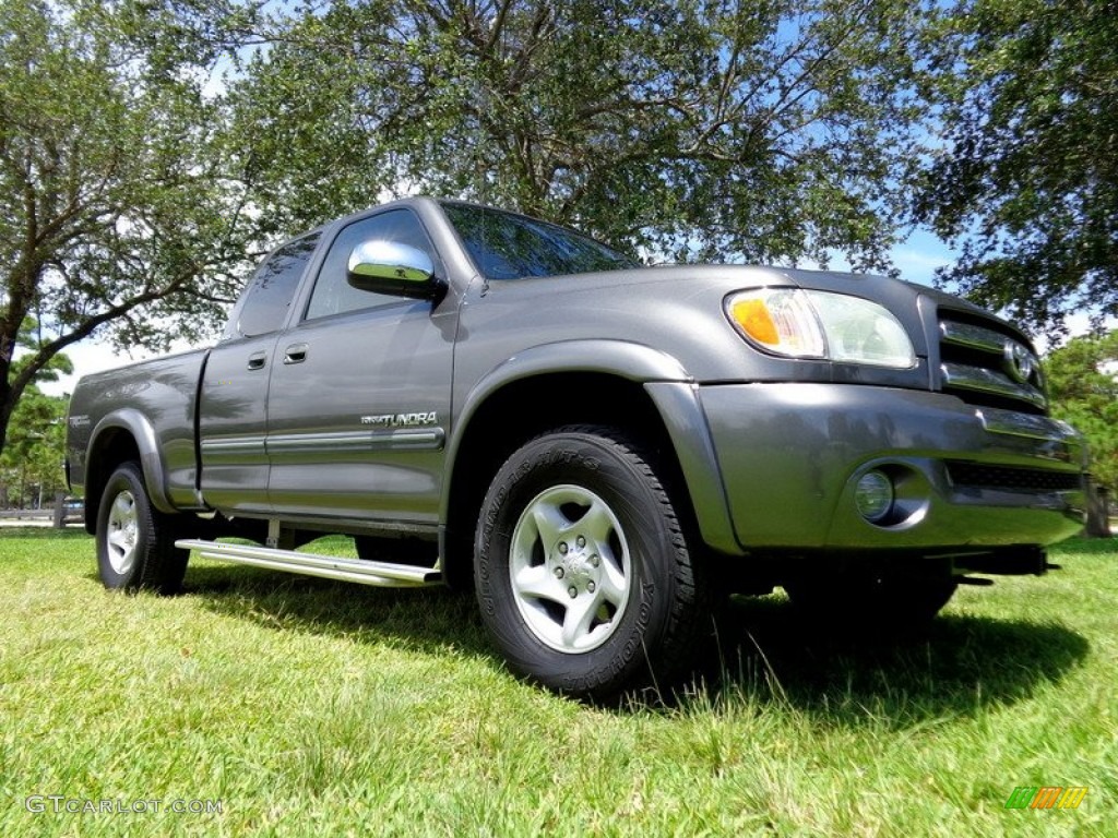 2003 Tundra SR5 Access Cab 4x4 - Phantom Gray Pearl / Gray photo #26