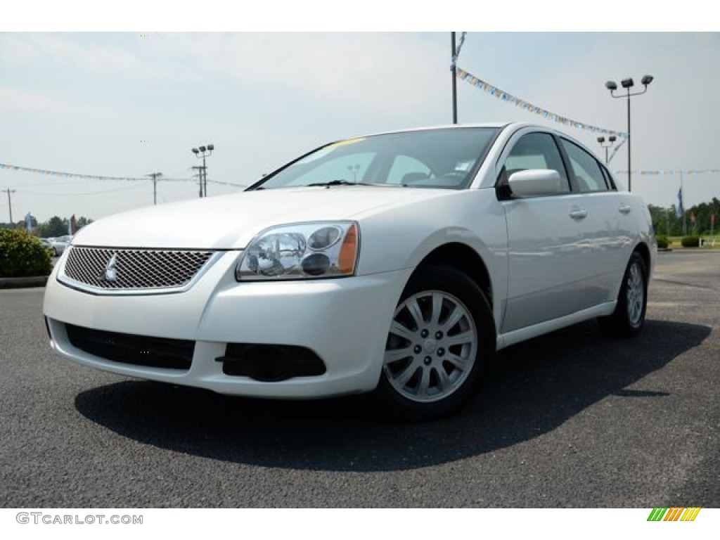 2012 Galant FE - White Pearl / Black photo #1