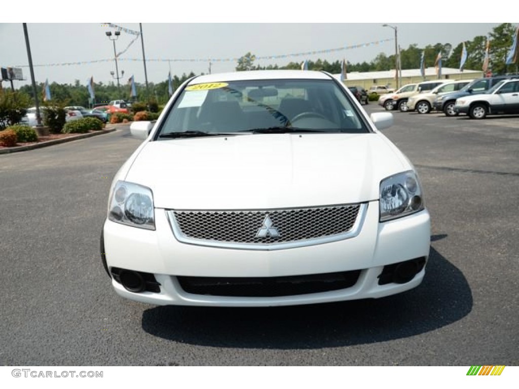 2012 Galant FE - White Pearl / Black photo #2